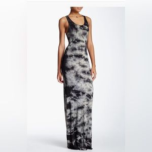 GO Couture Tie Dye tank dress NWT BLK/GRY Small